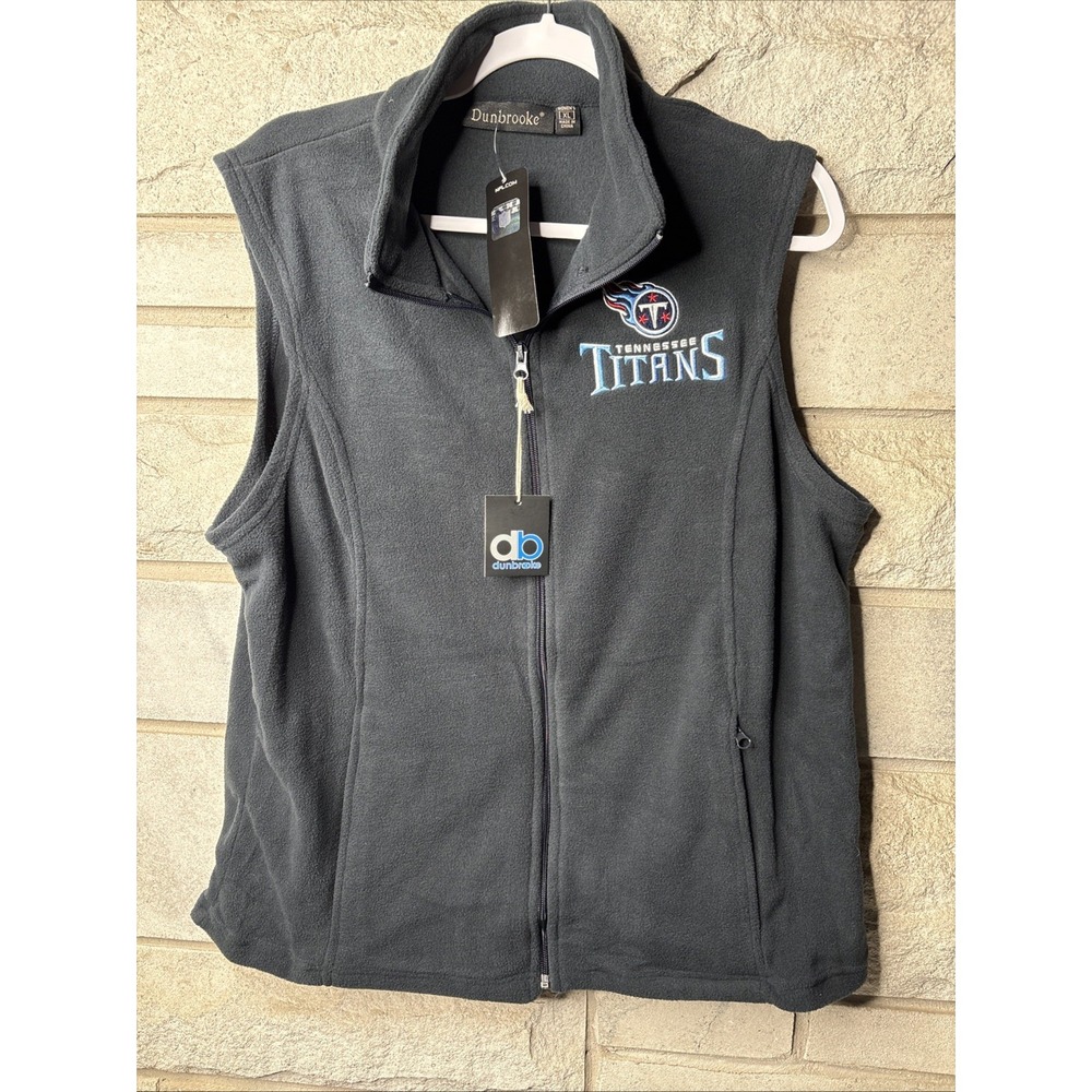 DUNBROOKE NWT‎ TENNESSEE TITANS WOMENS XL VEST Black